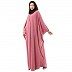 Kaftan with fashionable buttons- Puce Pink
